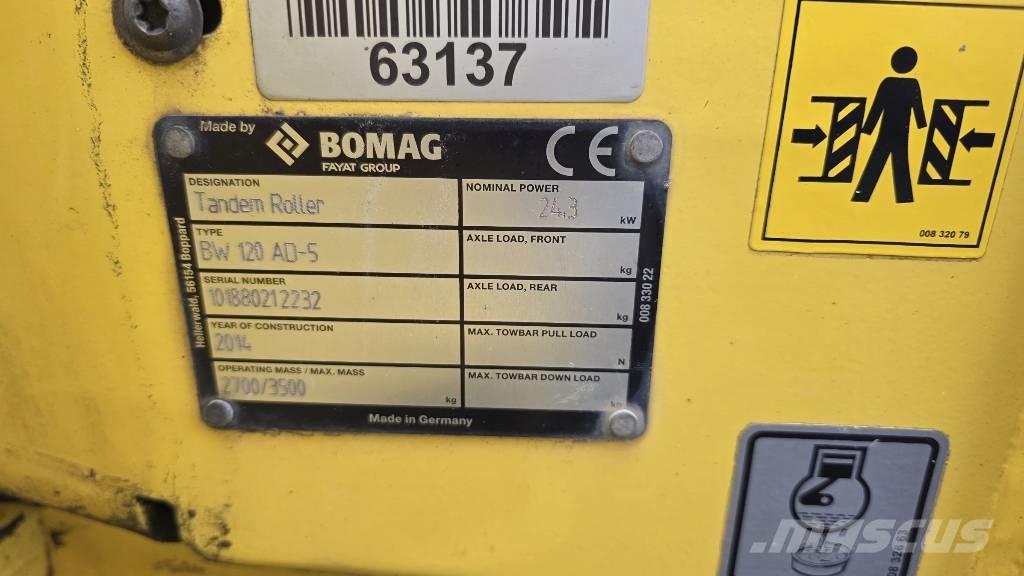 Bomag BW120-5 Dvojni valjarji