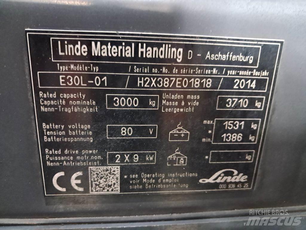 Linde E30L-01 Električni viličarji