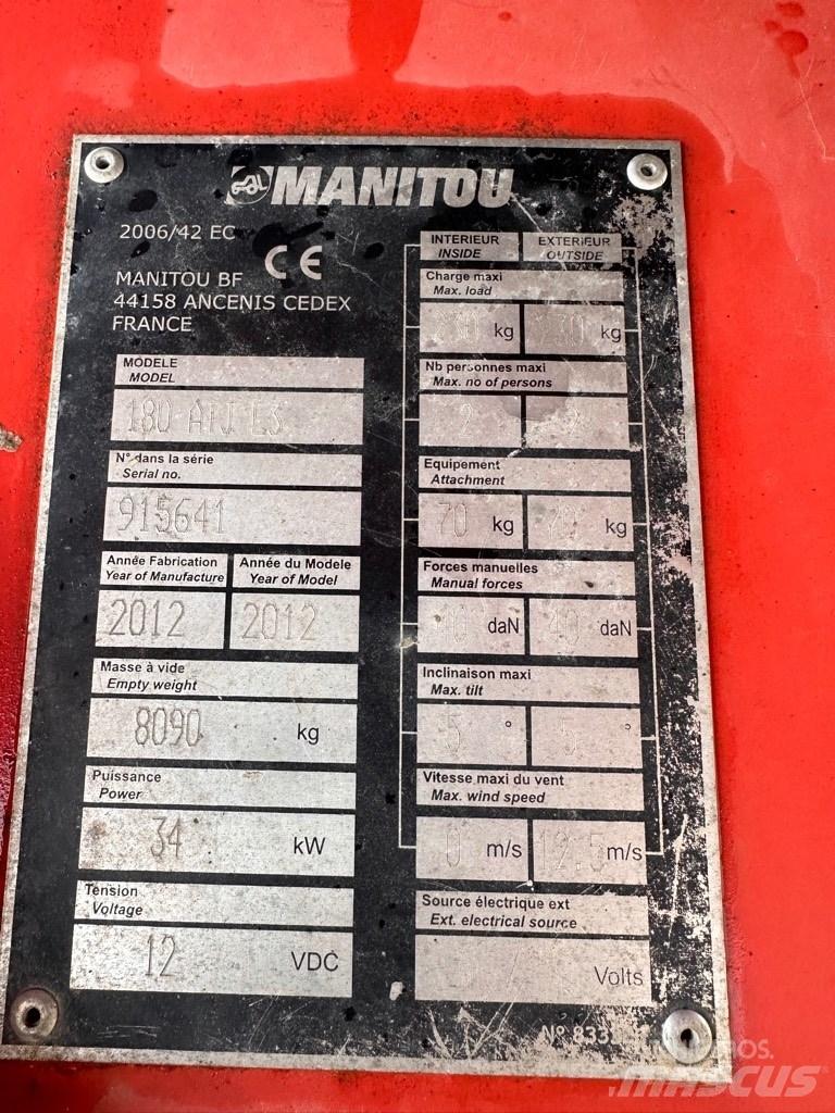 Manitou ATJ180 Zglobne dvižne ploščadi