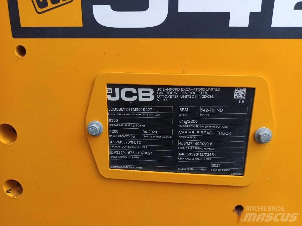 JCB 542-70 IND Teleskopski kolesni nakladalci
