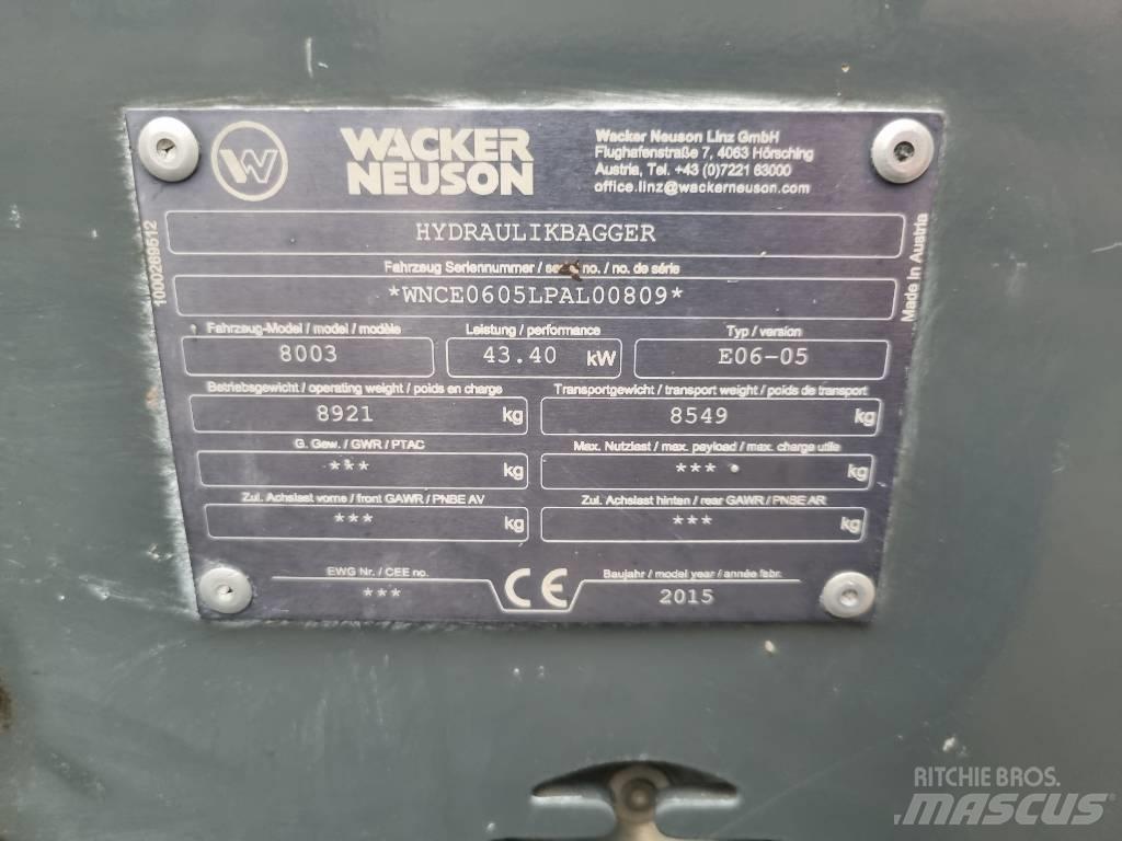 Wacker Neuson 8003 Midi bagri 7t – 12t