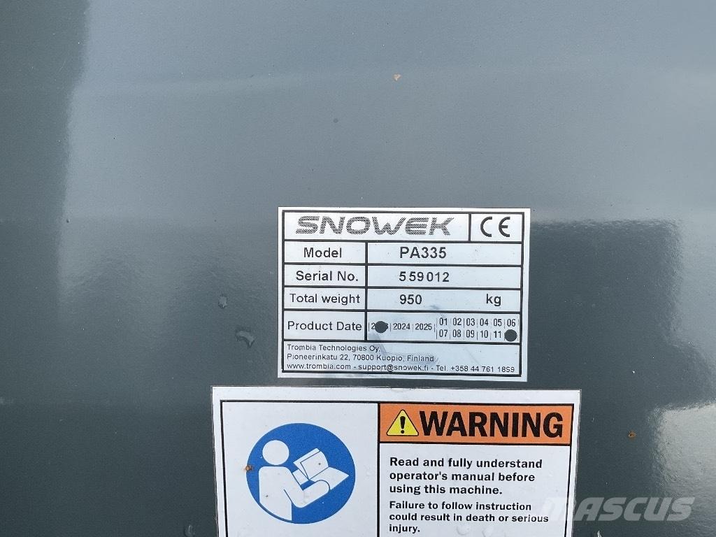 Snowek PA335 Snežne deske in plugi