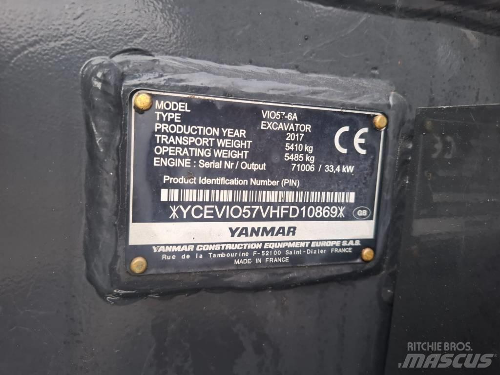 Yanmar Vio 57-6A Mini bagri <7t