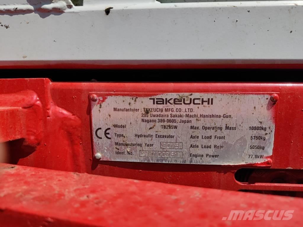 Takeuchi TB 295 W Bagri na kolesih