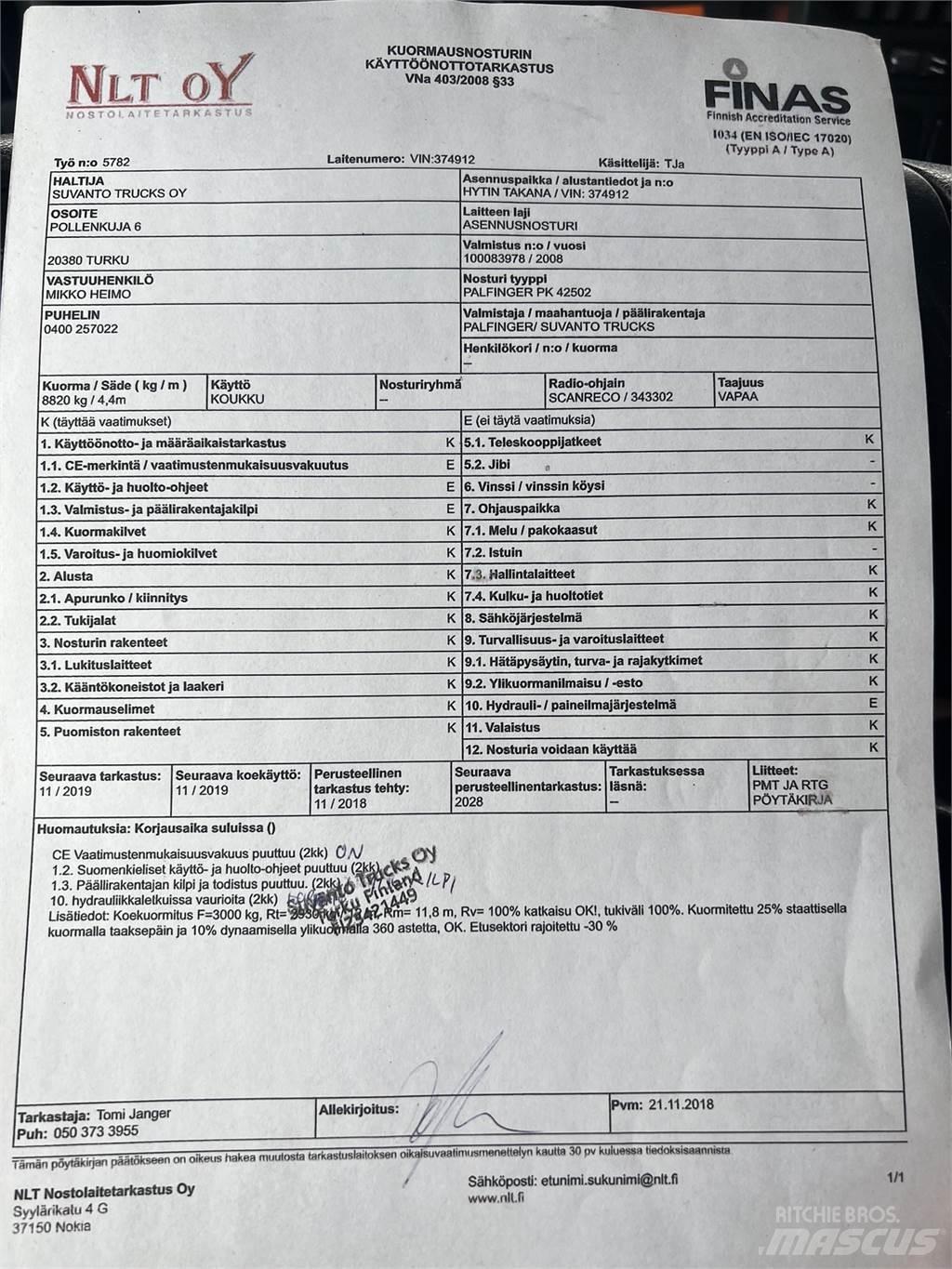 Scania R 560 6X2 Tovornjaki z žerjavom