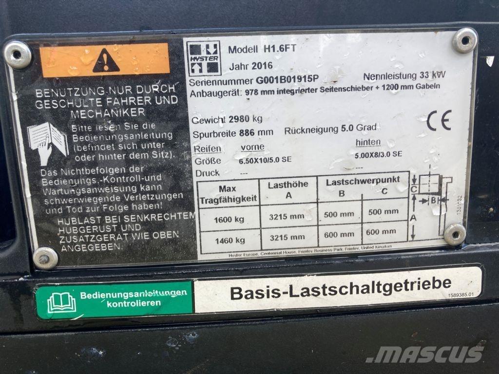 Hyster H 1.6 FT Plinski viličarji