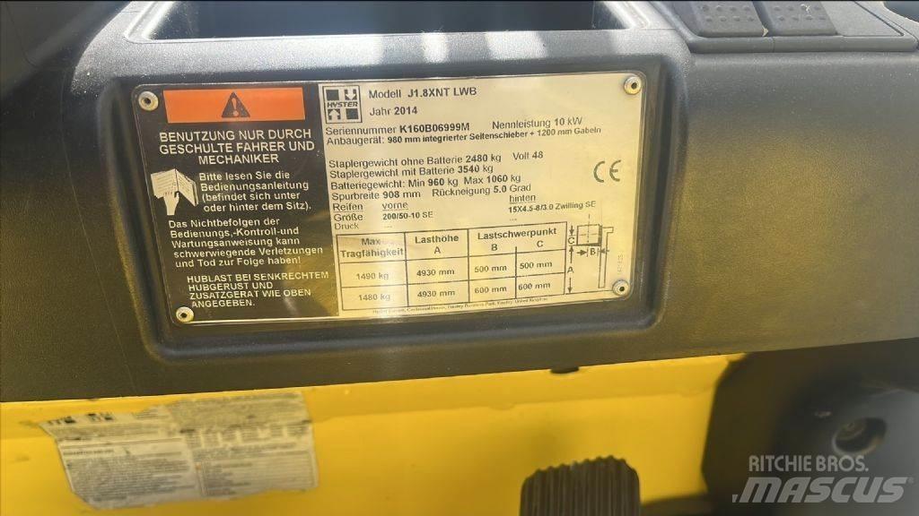 Hyster J 1.8 XNT Električni viličarji