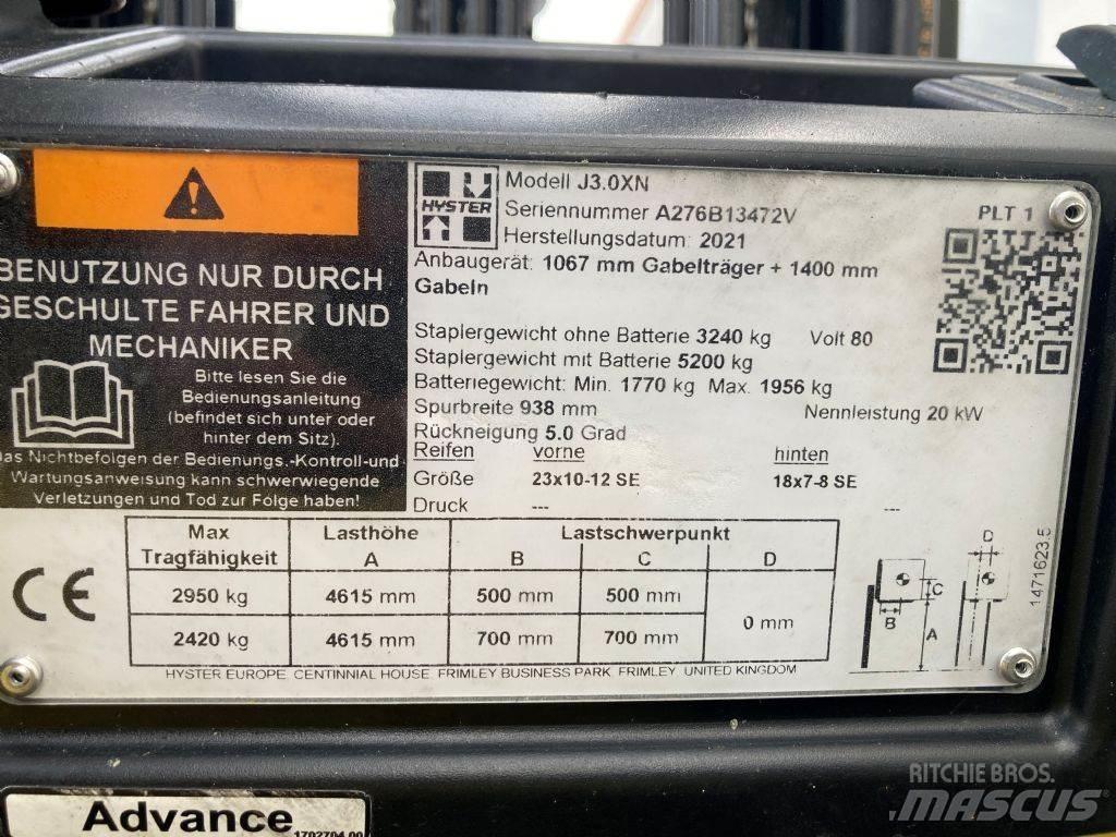 Hyster J 3.0 XN Električni viličarji