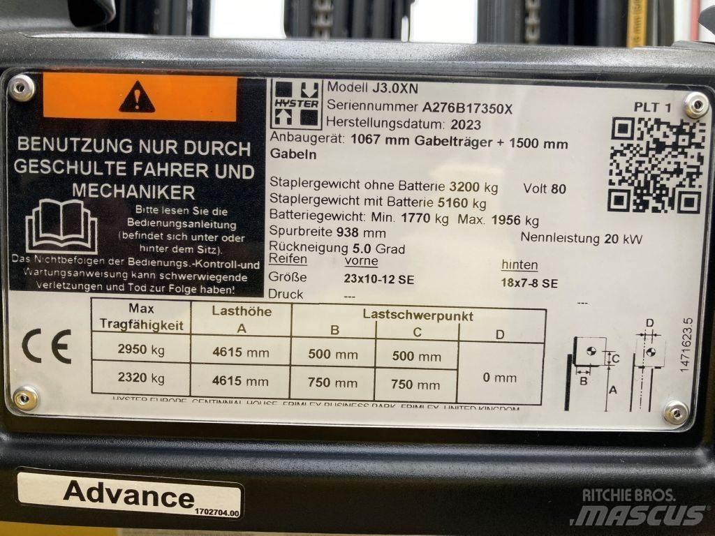 Hyster J 3.0 XN Električni viličarji