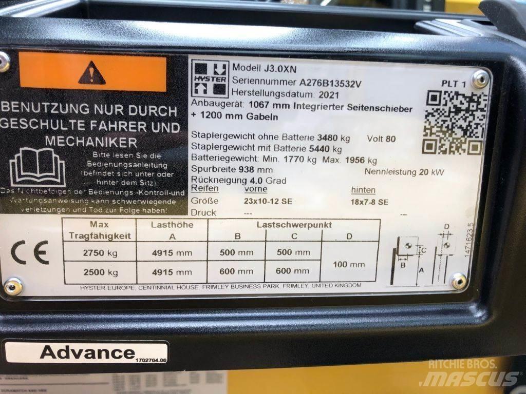 Hyster J 3.0 XN Električni viličarji