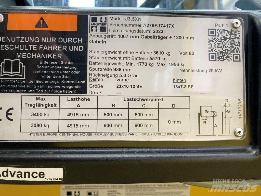 Hyster J 3.5 XN Električni viličarji