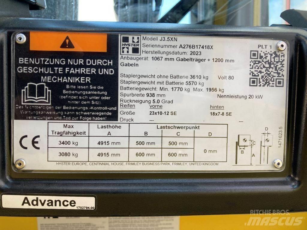 Hyster J 3.5 XN Električni viličarji