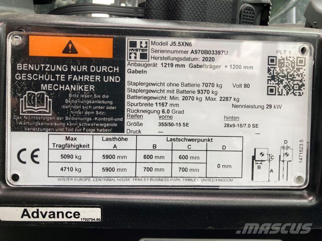 Hyster J 5.5 XN6 Električni viličarji