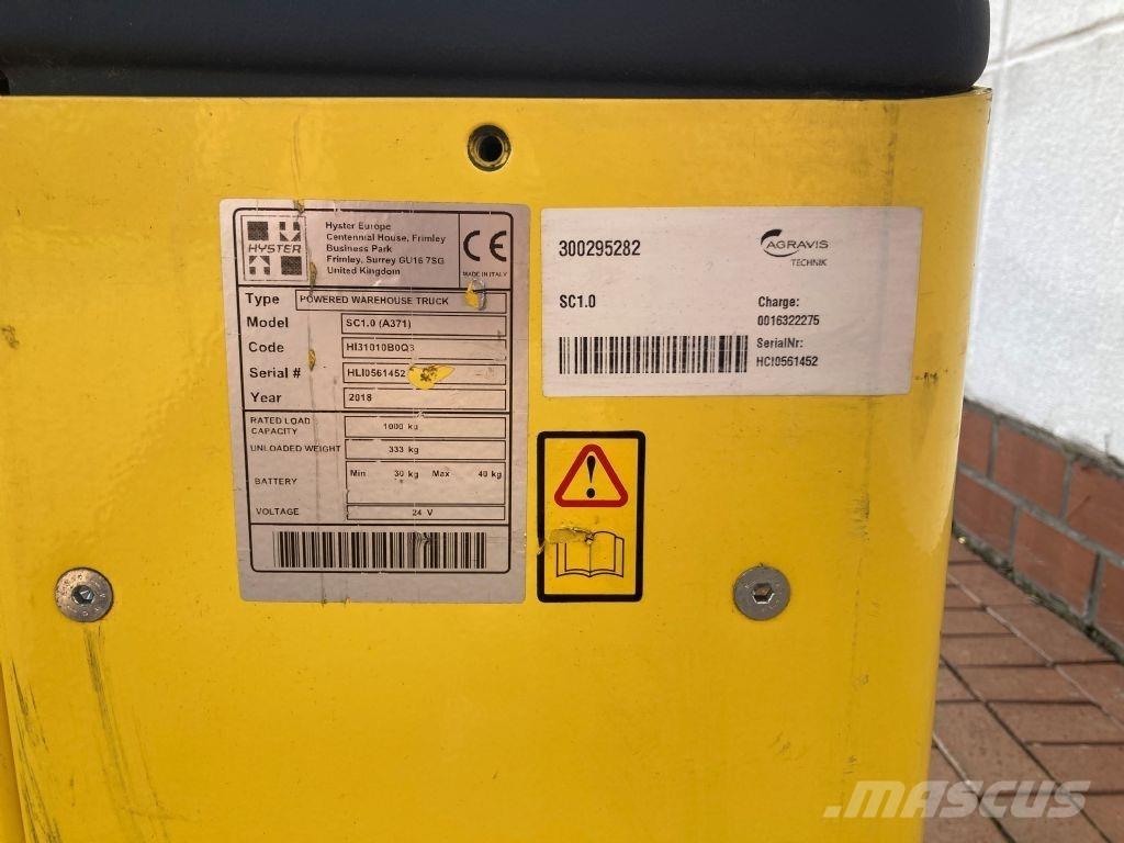 Hyster SC 1.0 Ročni električni viličar