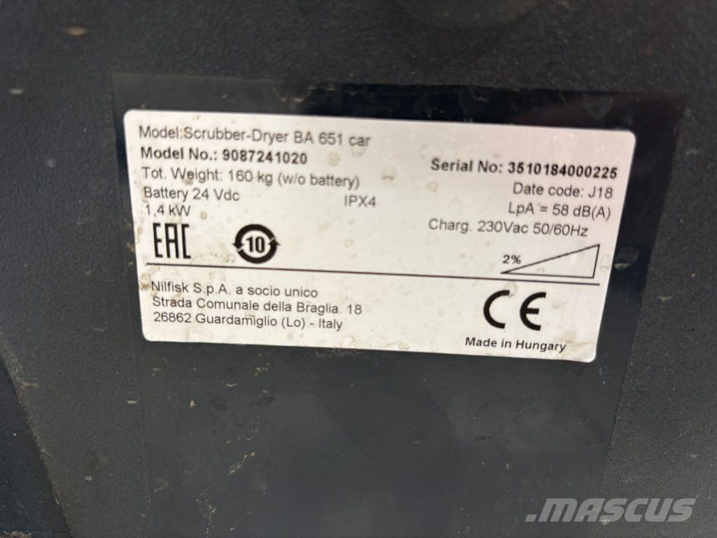 Nilfisk BA 651 Cestni pometači