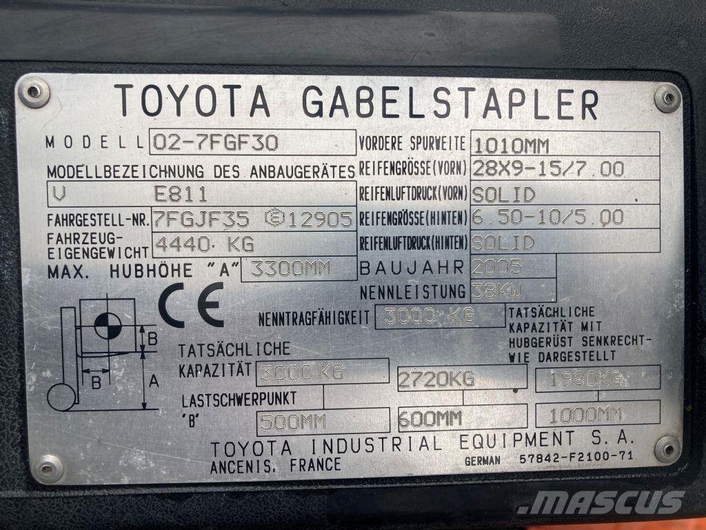 Toyota 02-7FGF30 Plinski viličarji