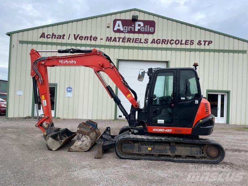 Kubota KX080-4 Mini bagri <7t