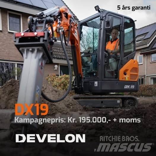 Develon DX19-7 Mini bagri <7t