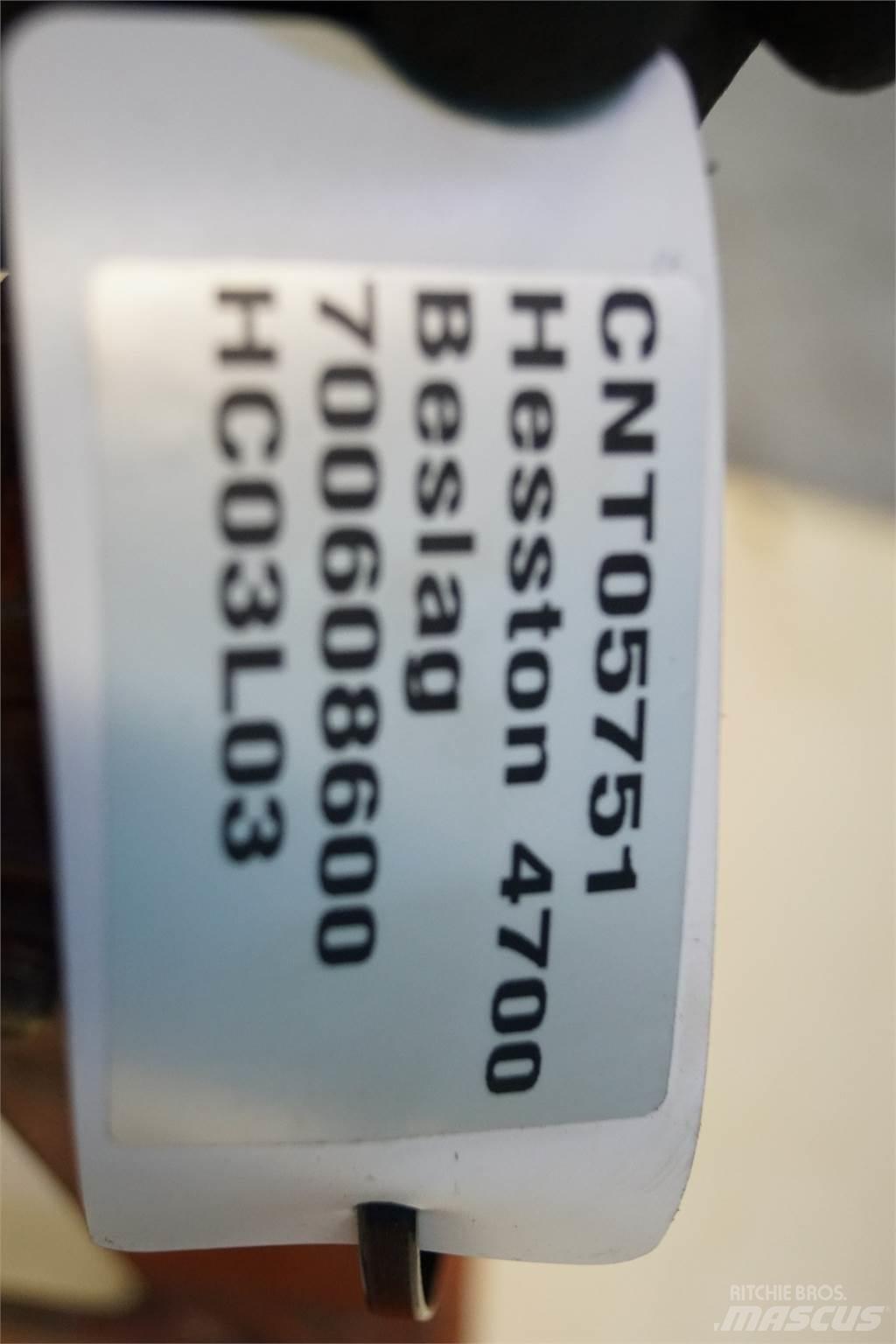 Hesston 4700 Druga oprema za žetev krme