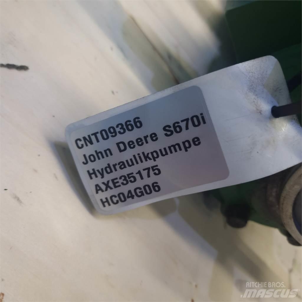 John Deere S670 Hidravlika