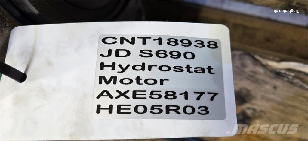 John Deere S690 Hidravlika