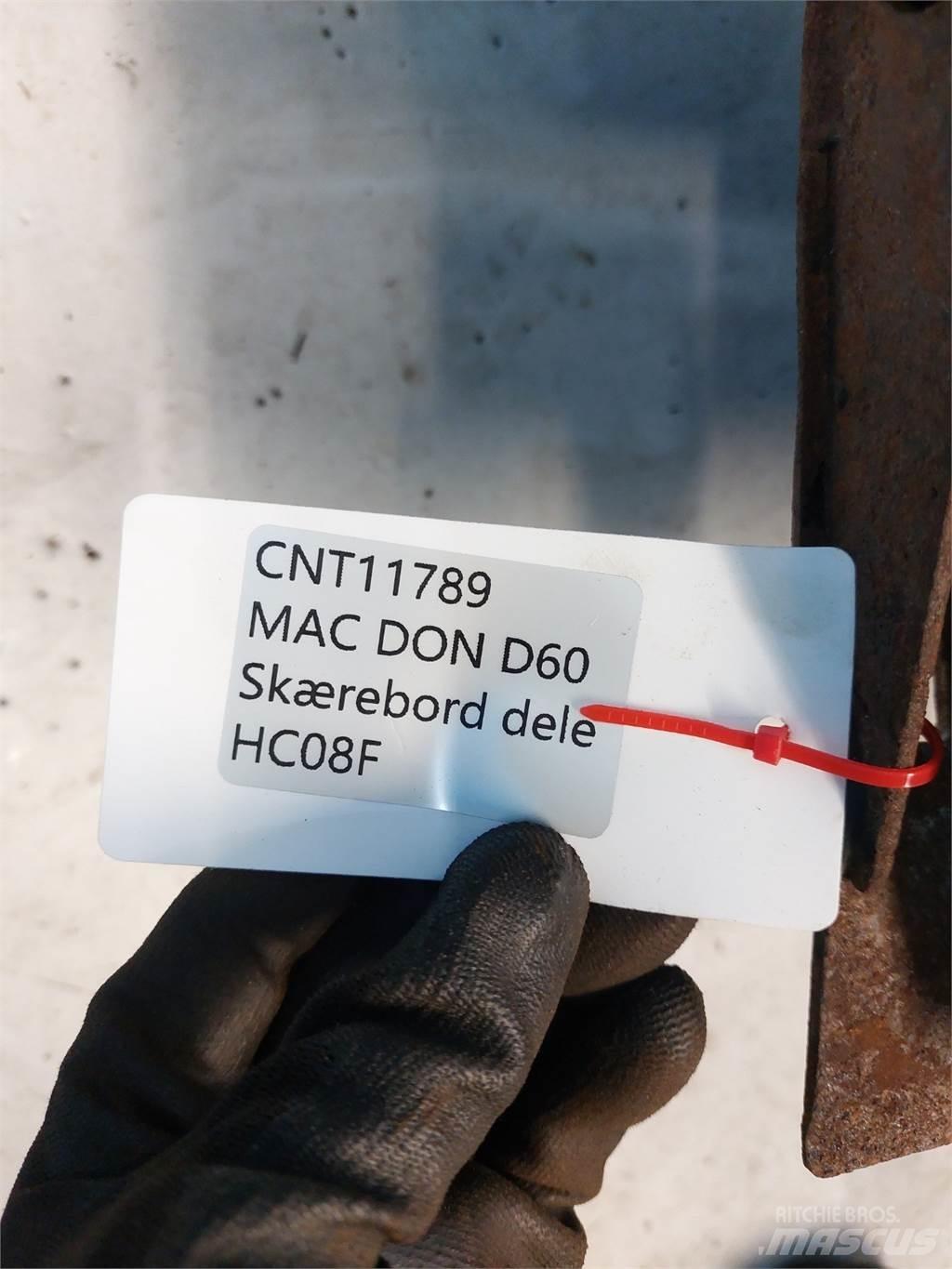 MacDon D60 Dodatna oprema za kombajne