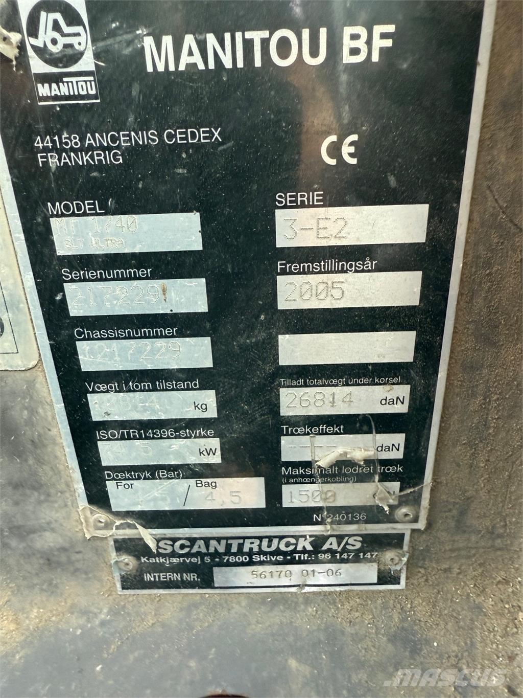 Manitou MT1740 Teleskopski viličarji