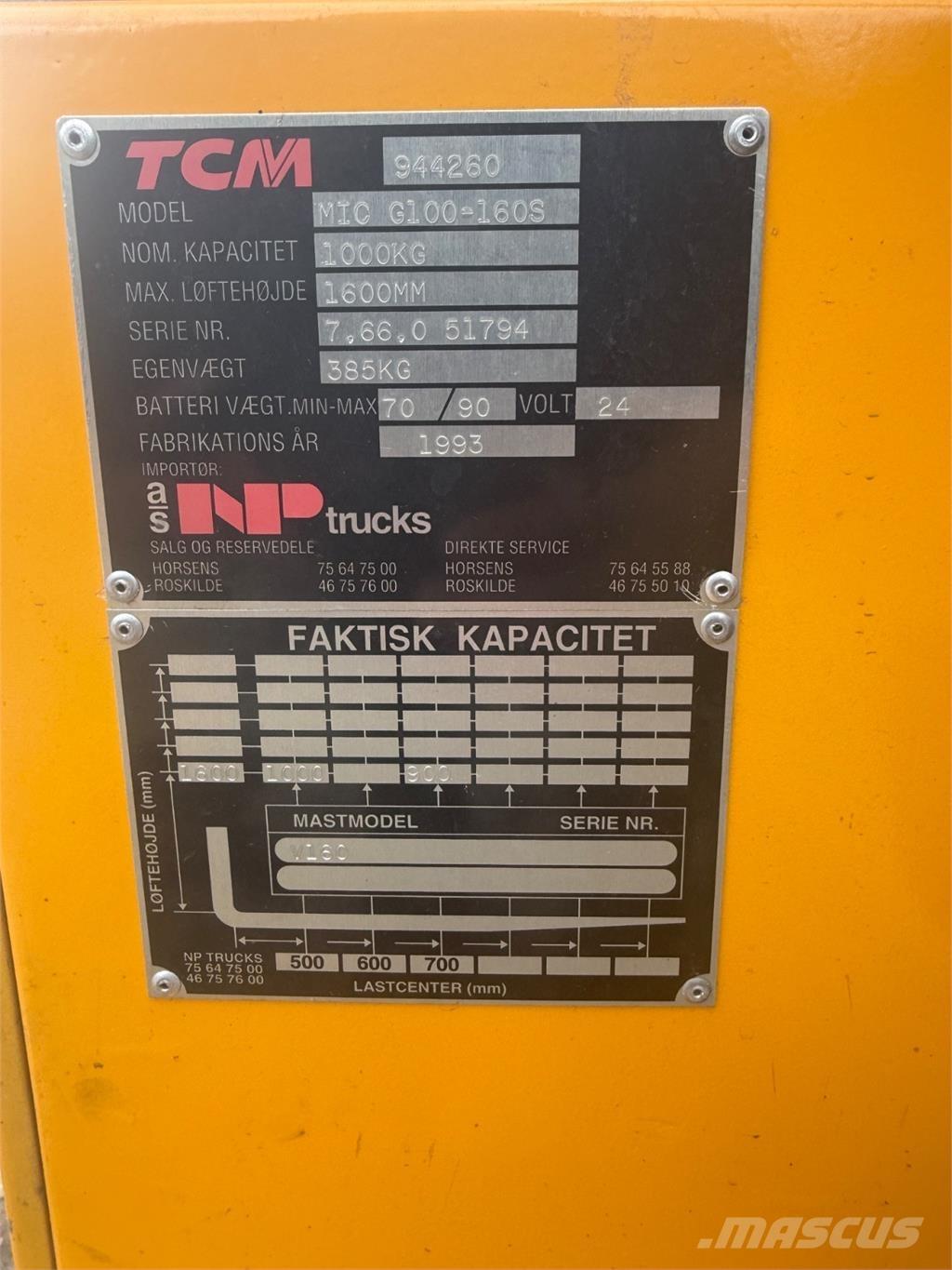MIC 1000kg Ročni paletni viličarji
