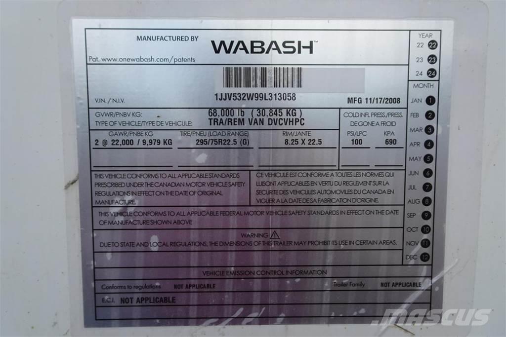Wabash DVCVHPC Prikolice zabojniki