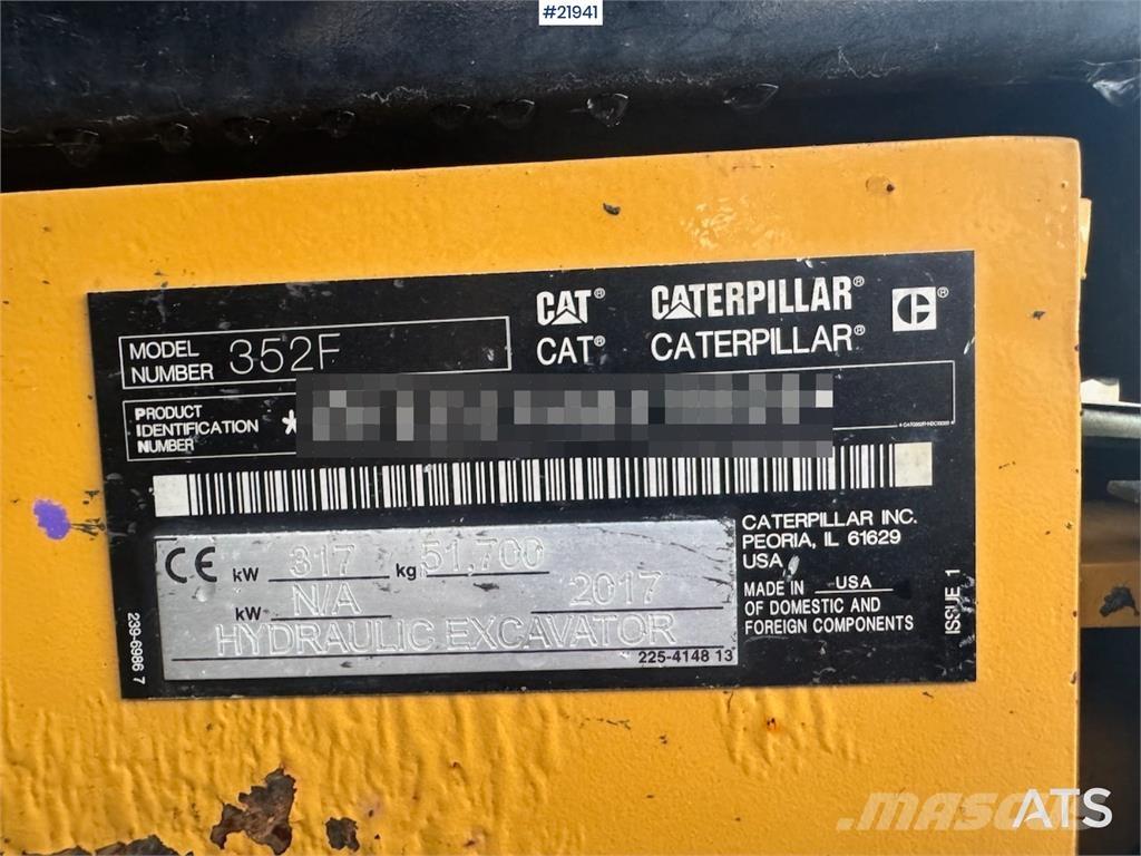 CAT 352F Bagri goseničarji