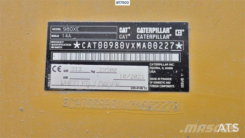 CAT 980 XE Kolesni nakladalci