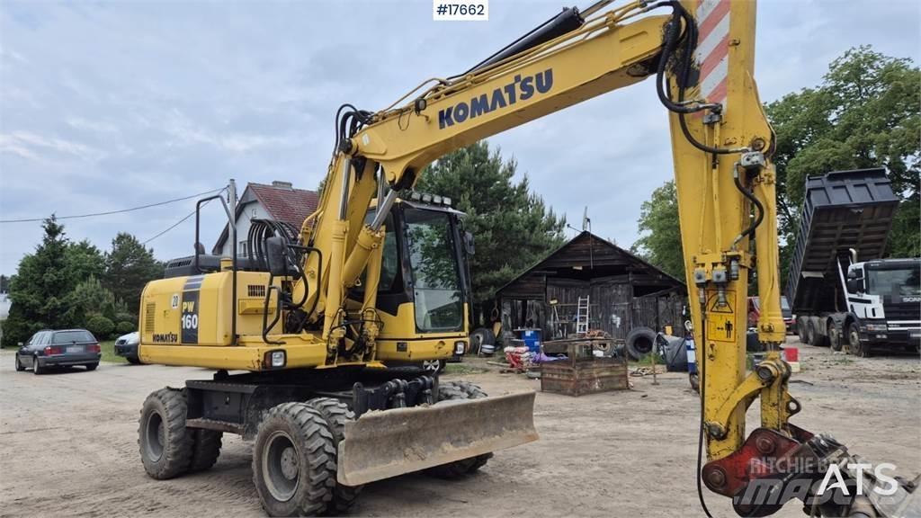 Komatsu PW 160 Bagri na kolesih