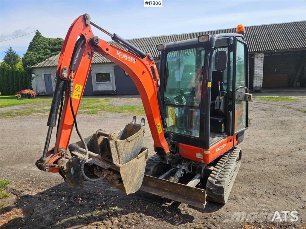 Kubota KX019-4 Mini bagri <7t