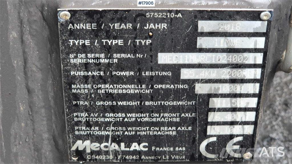 Mecalac 11 MWR Bagri na kolesih