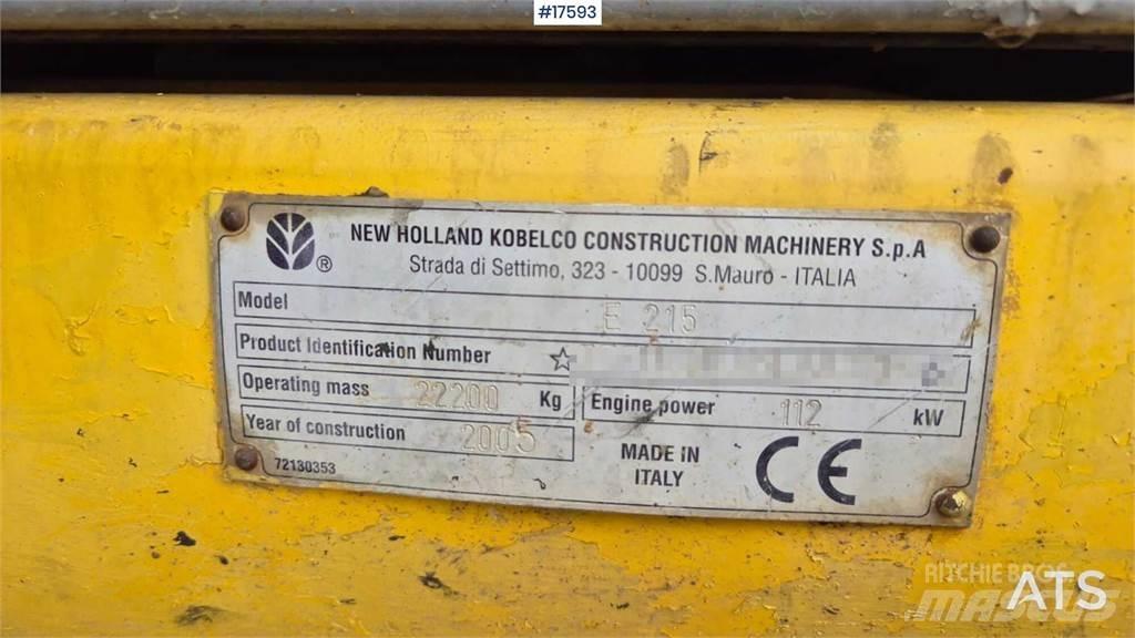 New Holland E215 Bagri goseničarji