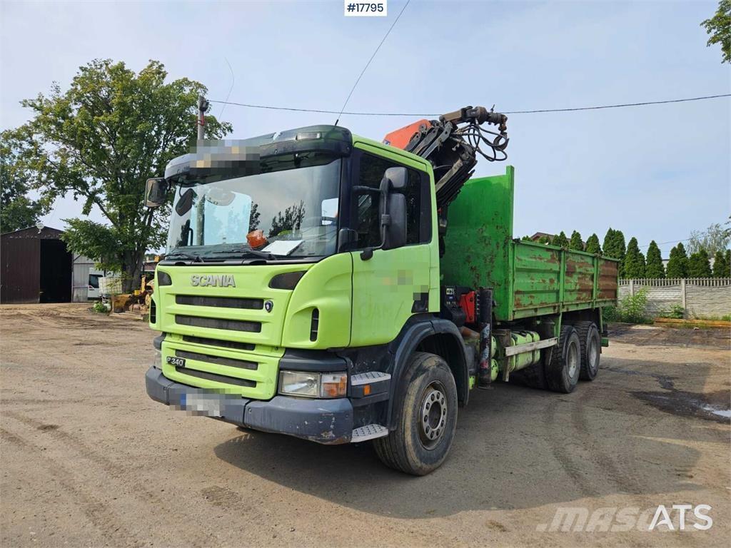Scania P 340 Tovornjaki z žerjavom