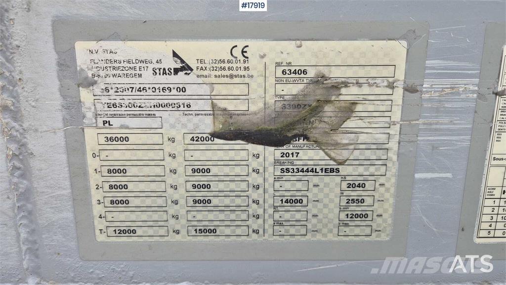 Stas S300ZX Tovorne pohodne polprikolice