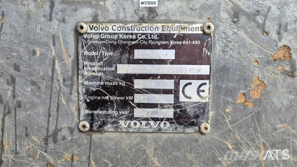 Volvo EC 290 CL Bagri goseničarji