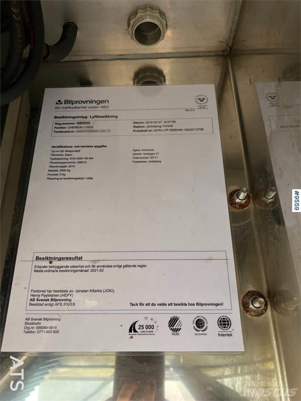 Chereau CSD2 Kontejnerske polprikolice
