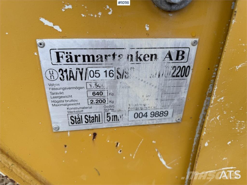  Färmartanken 1500 L Drugi deli