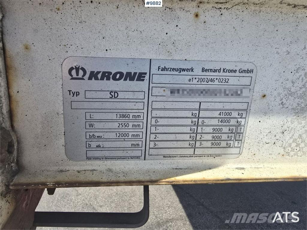 Krone trailer Polprikolice s ponjavo