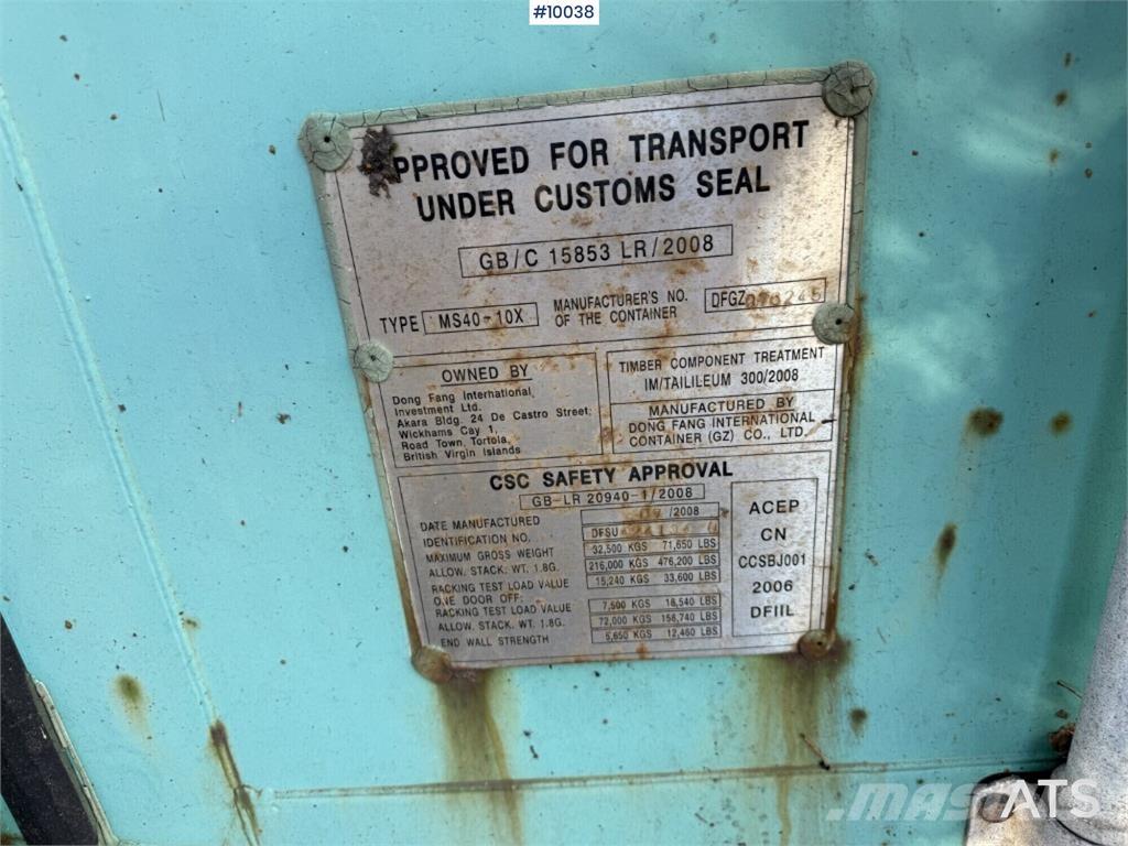  MS40-10X MS40-10X Posebni kontejnerji