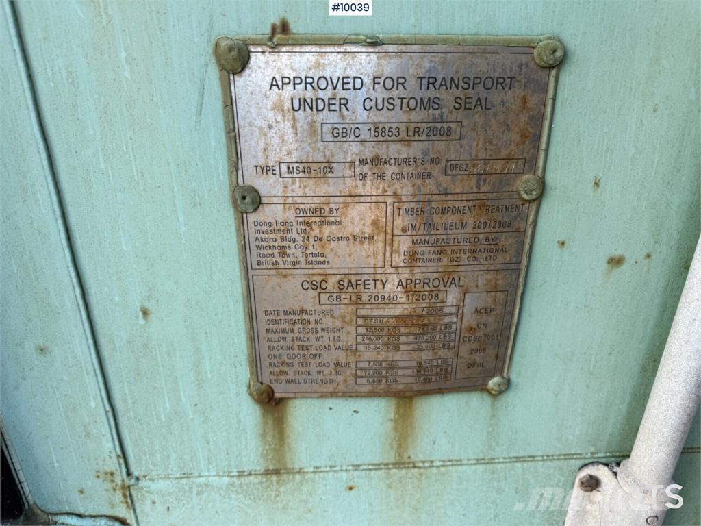  MS40-10X MS40-10X Posebni kontejnerji