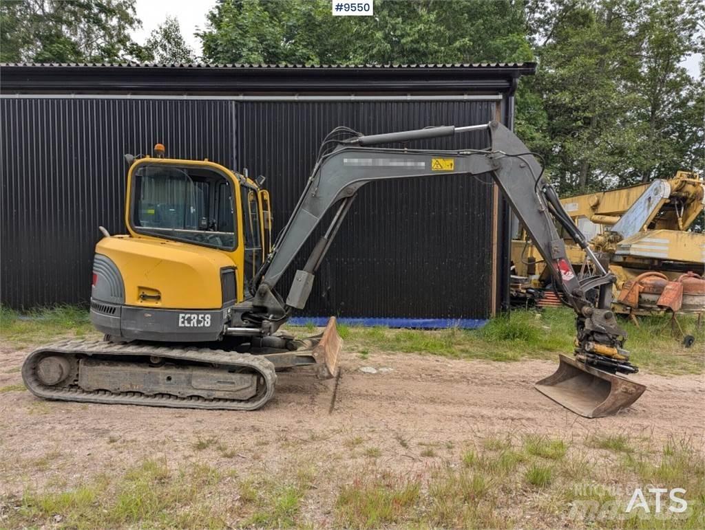 Volvo ECR58 Mini bagri <7t