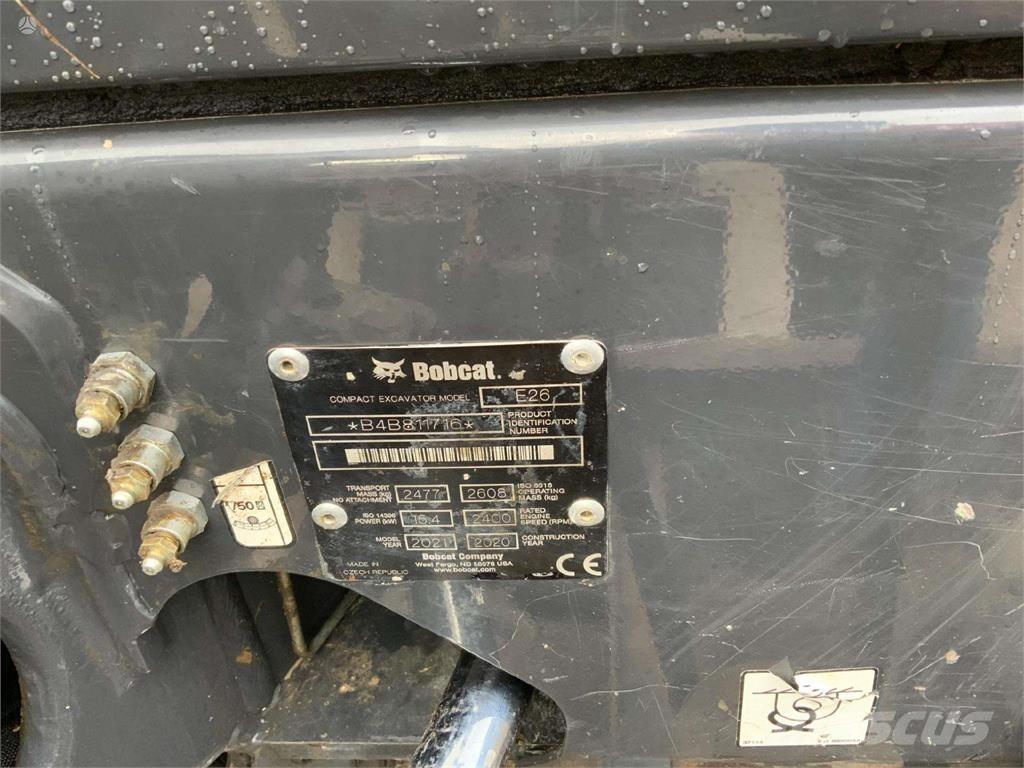 Bobcat E26 Mini bagri <7t