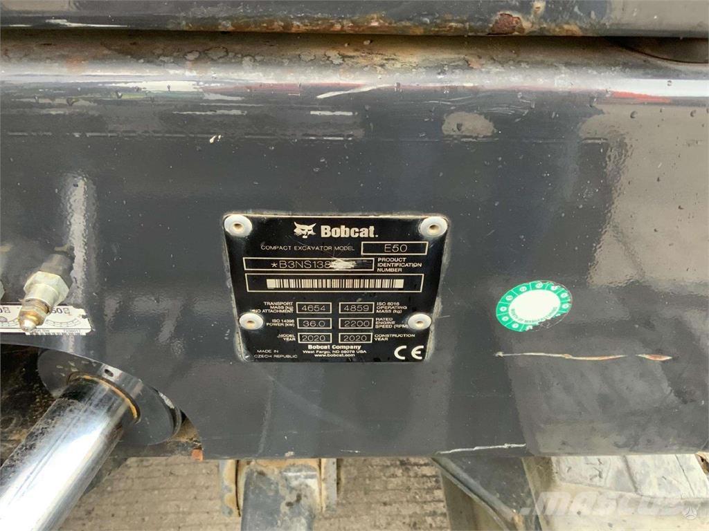 Bobcat E50 Bagri goseničarji