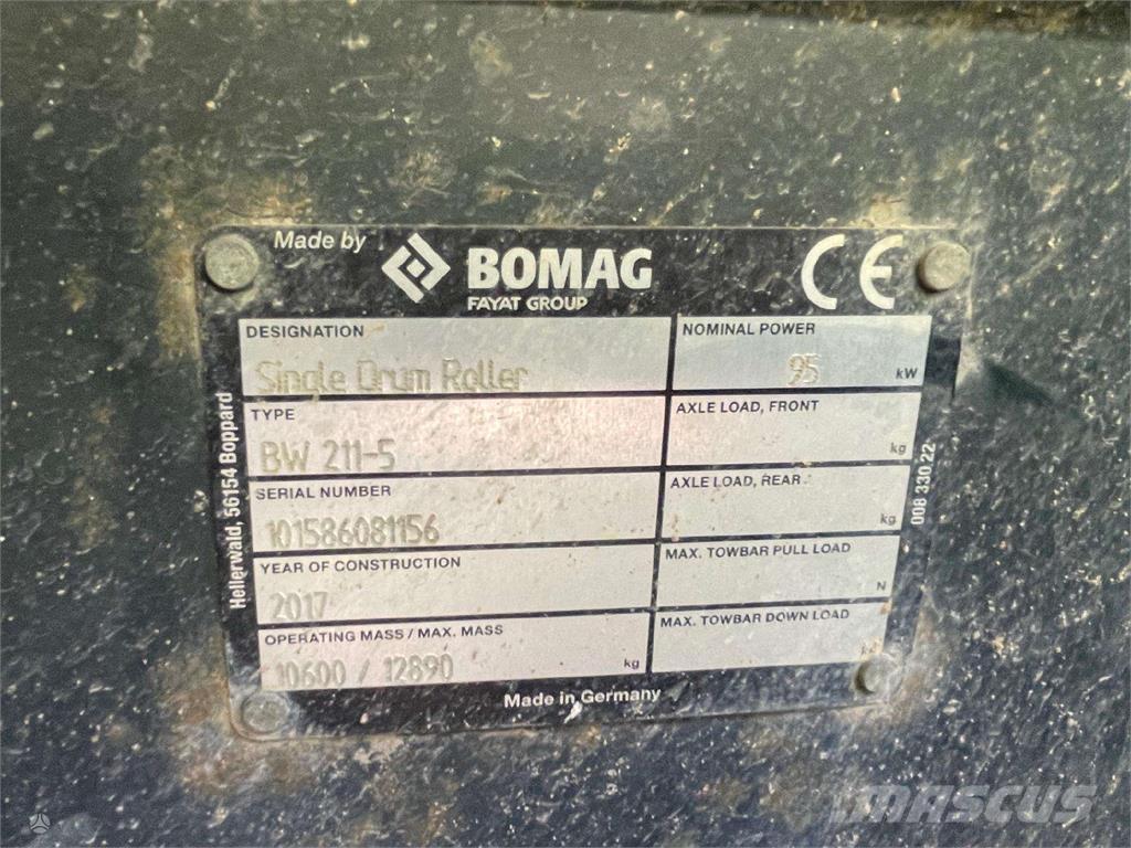 Bomag BW 211-5 Enojni valjarji