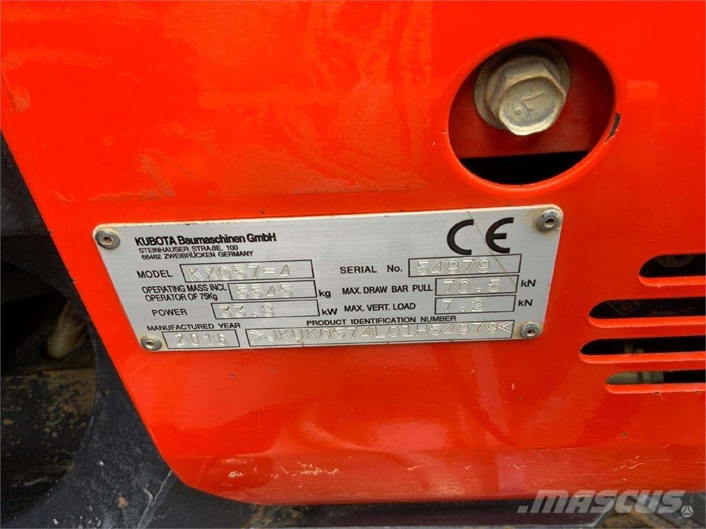 Kubota KX057-4 Bagri goseničarji