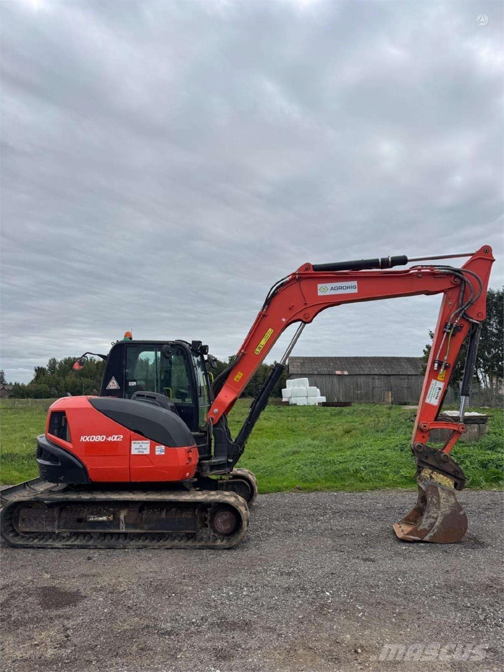 Kubota KX080-4a2 Bagri goseničarji