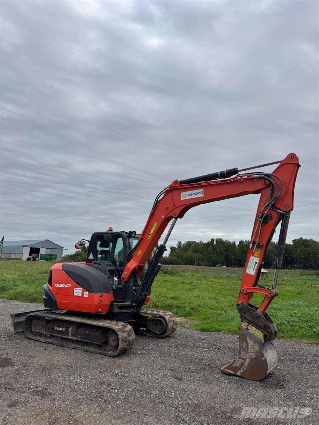 Kubota KX080-4a2 Bagri goseničarji